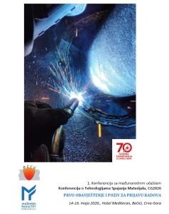 1. Konferencija sa međunarodnim učešćem.